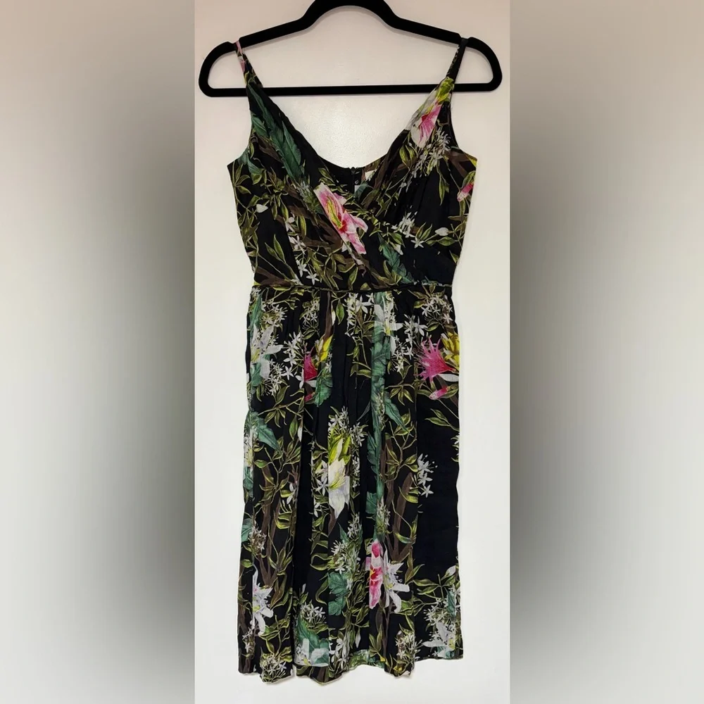 Isabel Marant Etoile Welby Women’s Floral Print Cotton Mini Dress Size 34/ US 0 - Picture 2 of 10